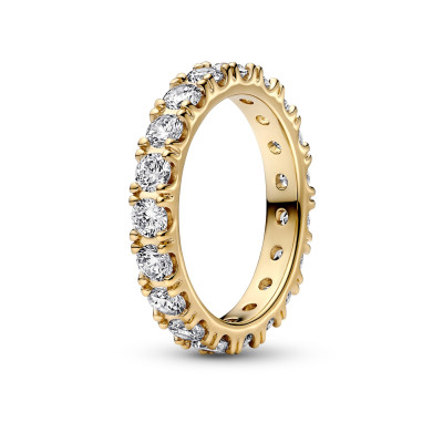 Pandora Timeless Sparkling Row Eternity Ring 160050C01 Met 14k Gouden Plating