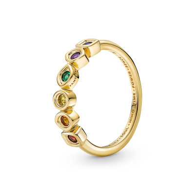 Pandora Disney Goudkleurige Marvel Infinity Ring met 14 Karaat Gouden Plating 160779C01