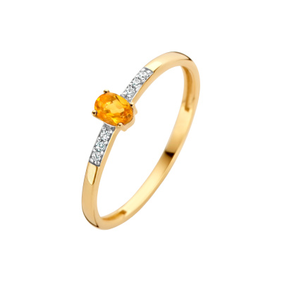 Blush Diamonds 14k Gouden Ring Oorringen 1637YDC