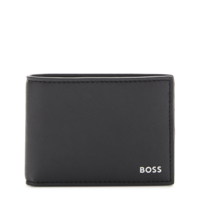 Hugo Boss BOSS Zwarte Leren Billfold Portemonnee 50485613-001