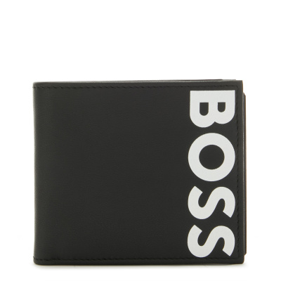 Hugo Boss BOSS Zwarte Leren Billfold Portemonnee 50492316-002