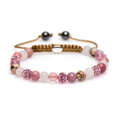 Karma Spiral Pink Armband 83211 (Lengte 17.50-19.00 cm)