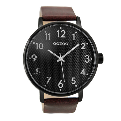 OOZOO Timepieces Bruin/Zwart horloge C9403 (48 mm)