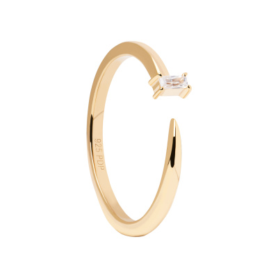 PD Paola The New Essentials 925 Sterling Zilveren Ring AN01-819 Met 18k Gouden Plating