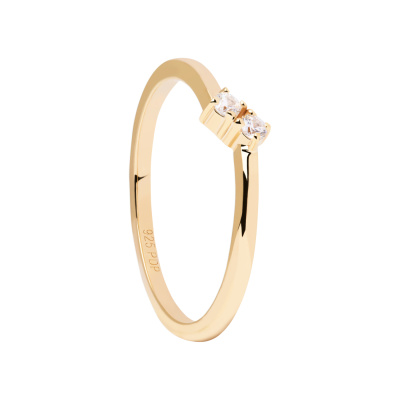PD Paola The New Essentials 925 Sterling Zilveren Ring AN01-872 Met 18k Gouden Plating