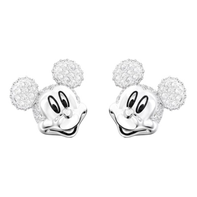 Swarovski Disney Mickey Mouse Zilverkleurige Oorknoppen 5668781
