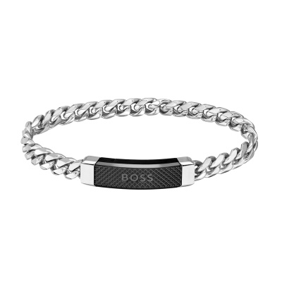 Hugo Boss HUGO Jewels Zilverkleurige Bennett Armband HBJ1580260 (Lengte: 19.00 cm)