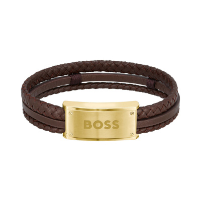 Hugo Boss BOSS Galen Bruine Leren Armband HBJ1580424