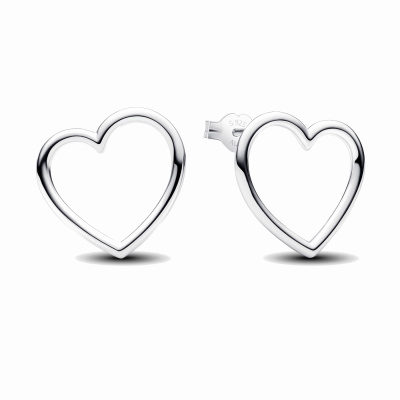 Pandora Moments 925 Sterling Zilveren Heart Oorknoppen 293077C00