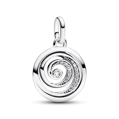 Pandora Me 925 Sterling Zilveren Gratitude Spiral Medallion Bedel 793046C01
