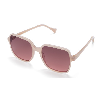 Isabel Bernard La Villette Rene zacht roze vierkante zonnebril IB400000-20-20