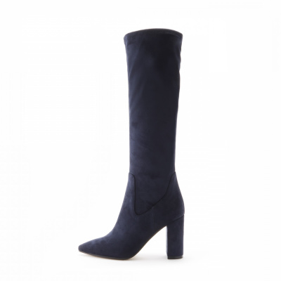 Isabel Bernard Vendôme Fem blauwe suède stretch heels IB54001-10