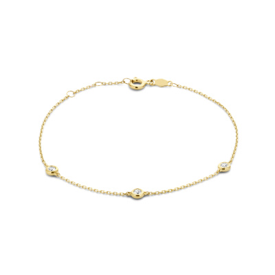 Isabel Bernard De la Paix Alfie 14 karaat gouden armband | diamant 0.12 ct | IBD320001