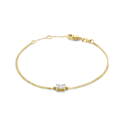 Isabel Bernard De la Paix Maxime 14 Karaat Gouden Armband | Diamant 0.10 ct | IBD320009