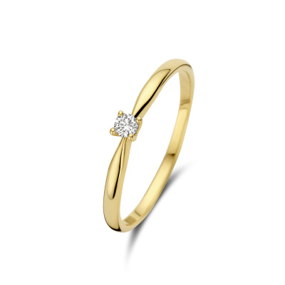 Isabel Bernard De la Paix Céline 14 karaat gouden ring | diamant 0.05 ct | IBD330001