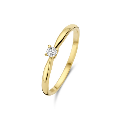 Isabel Bernard De la Paix Celesse 14 karaat gouden ring | diamant 0.07 ct | IBD330002