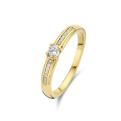 Isabel Bernard De la Paix Madeline 14 karaat gouden ring | diamant 0.20 ct | IBD330016