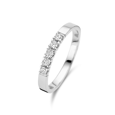 Isabel Bernard De la Paix Madeline 14 karaat witgouden ring | diamant 0.20 ct | IBD330019