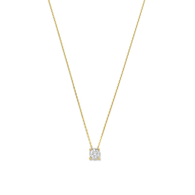 Isabel Bernard De la Paix Hanaé 14 karaat gouden collier | diamant 0.14 ct | IBD350008