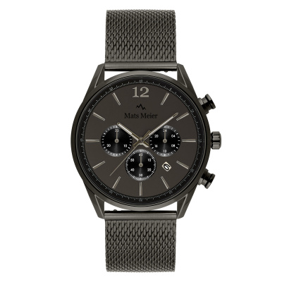 Mats Meier Grand Cornier Chrono Gunmetal horloge MM00125