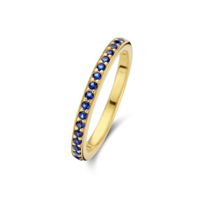 Parte Di Me Mia Colore Azure 925 Sterling Zilveren Gold Plated Ring PDM33055