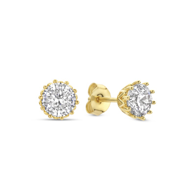 Parte Di Me Cento Luci Rosia 925 sterling zilveren gold plated oorknoppen PDM36099