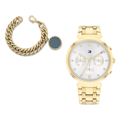 Tommy Hilfiger Dames Horloge en Armband Gifset TH2770122