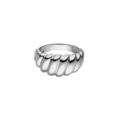 Paul Valentine Zilverkleurige Twista Dome Ring PVW2014-000029
