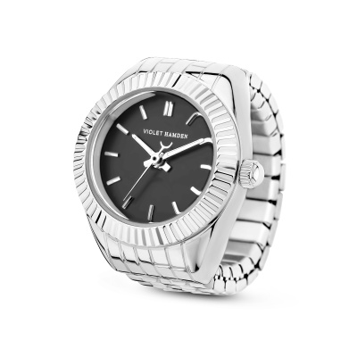 Violet Hamden Sunrise Zilverkleurige Watch Ring VH07019