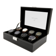 Mats Meier Mont Fort zwarte horlogebox voor 8 horloges